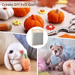 Varku 4 PCS Wool Blending Board Set, Wooden Carding