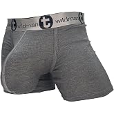 Wildmant Modal Monster Cock 5" Inseam Boxer Brief Gray