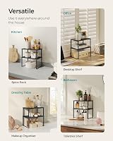 SONGMICS Spice Rack Set of 2 Expandable Cabinet Shelf Organisers KCS02B01 view 6