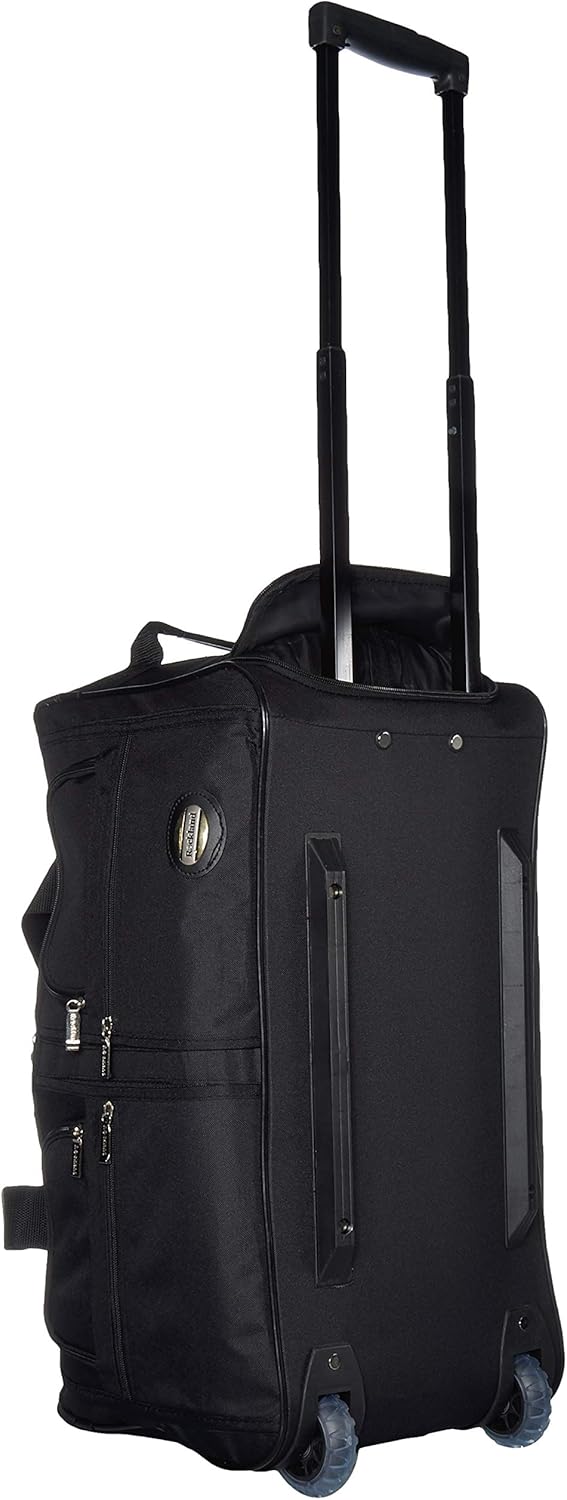  | Rockland Rolling Duffel Bag, Black, 22-Inch | Travel Duffels