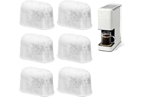 AJRWIIY 6 Pack Replacement Coffee Filters Compatible with Drew Barrymore Coffee Maker, Charcoal Water Filters for Beautiful DrewBarrymore Coffee Machines