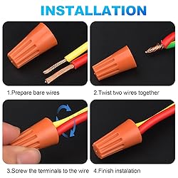 XHF UL Listed 1000Pcs Gray 22-14AWG Wire Connector