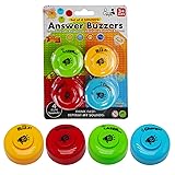 Gelabur Set of 4 Buzzers for Trivia Games, Answer