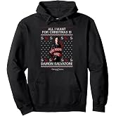 Vampire Diaries All I Want for Christmas is Damon Salvatore Pullover Hoodie