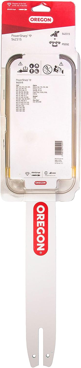 OREGON 542315 16-inch Powersharp Bar with Sharpener for 55 Drive Link Chain - Image 3