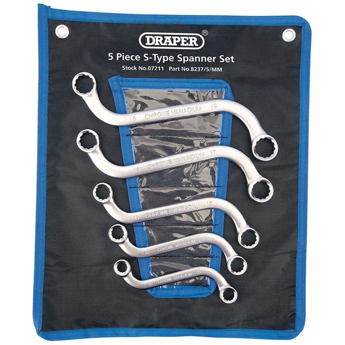 Draper 07211 S-Type Spanner Set (5 Pieces)