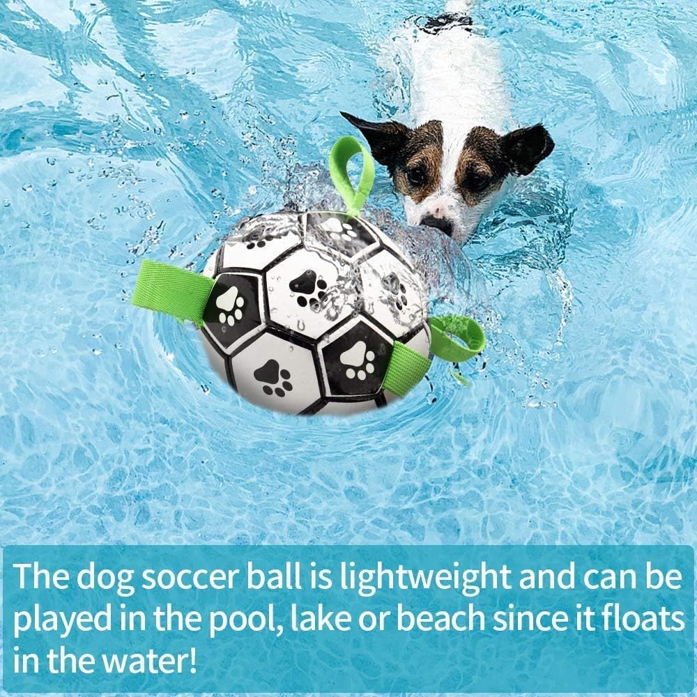 MYPIN Dog Football Ball and Tug Toys for Small & Medium Dogs - Image 4