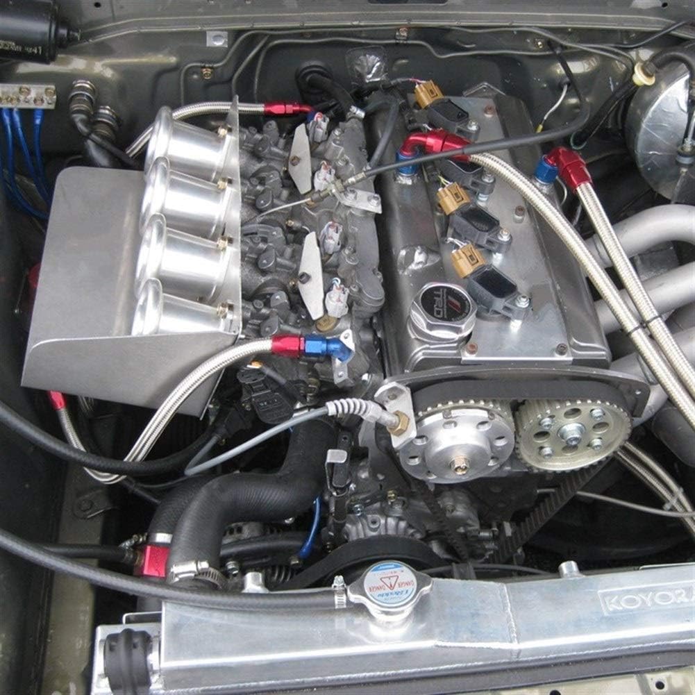 SHANGGUAN Car horn modified air horn four Pack for Compatible with Toyota Corolla AE86 (Color : Silver)