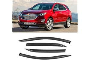 AWVRG Window Rain Guards for Chevrolet (Chevy) Equinox 2018-2024, Tape-on Window Visors Wind Deflectors Shade Vent Visors Sun Rain Shield 2019 2020 2021 2022 18 19 20 21 22 23, 4PS