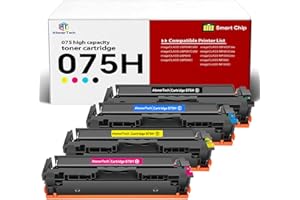 AtonerTech 075H/075 High Yield Toner Cartridge Compatible Replacement for Canon 075 075H Toner Cartridge with Color ImageCLAS