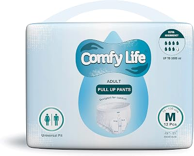 Comfy Life Premium Adult Incontinence Pull Up Pants Medium 12 Pack High