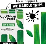 The Cheeky Panda Bamboo Large Paper Napkins 400 White 40x40cm 2 Ply view 2