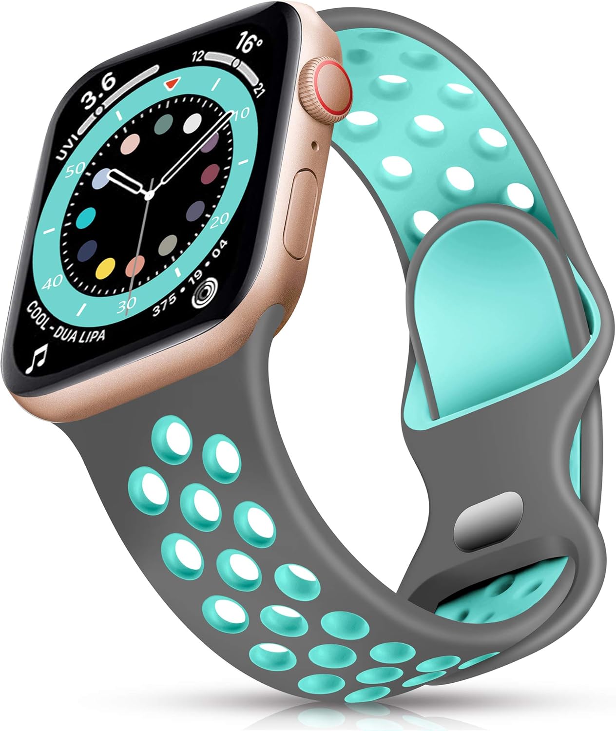 Epova Silicone Sport Strap Compatible with Apple Watch Strap 38mm 40mm 41mm 42mm