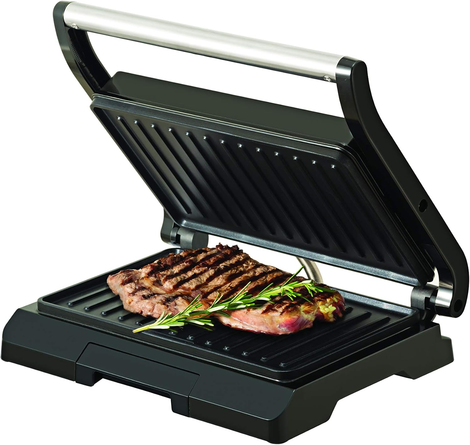 BLACK+DECKER Grill Prensa com Antiaderente Cerâmico Preto G800-BR