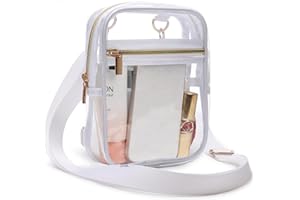 Bunnychill Clear Bag Stadium Approved, Women Clear Crossbody Purse Bag, Clear Stadium Bags for Sporting Events, Concerts
