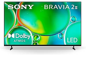 Sony BRAVIA 2 II 65 Inch 4K Ultra HD LED Smart TV with Google TV and Exclusive Features for PlayStation®5 (K-65S20M2), 2025 Model
