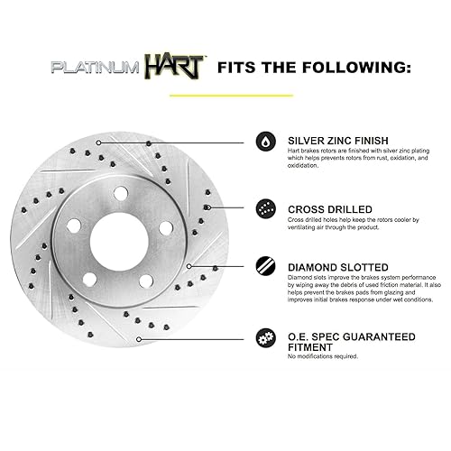 Hart Brakes Front Rear Brakes and Rotors Kit |Front Rear Brake Pads| Brake Rotors and Pads| Ceramic Brake Pads and Rotors |fits 2004-2010 BMW 535i Hart Brakes Front Rear Brakes and Rotors Kit |Front Rear Brake