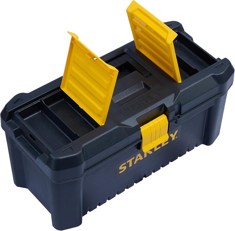 STST1-75517 Cassetta Porta Utensili, Nero/Giallo, 16"