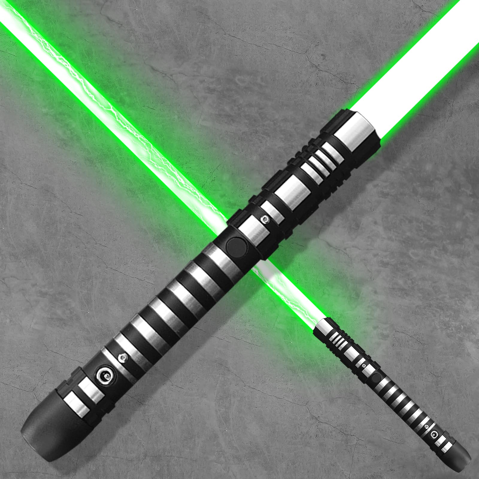 YDD GENIUS Dueling Lightsaber, 4 Sound Modes, Swing, Blaster, FOC Light Saber for Adults, Xmas Birthday Party Favors Cosplay(99cm-Green)