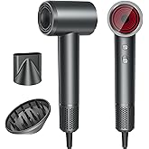 Hair Dryer, Professional Ionic Hair Dryer for Fast Drying, High Speed Hair Blow Dryer with Diffuser for Home Salon Travel, Constant Temperature Hair Care Without Hair Damage
