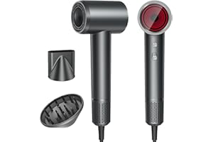 LPSTEA Hair Dryer, Professional Ionic Hair Dryer for Fast Drying, High Speed Hair Blow Dryer with Diffuser for Home Salon Travel, Constant Temperature Hair Care Without Hair Damage