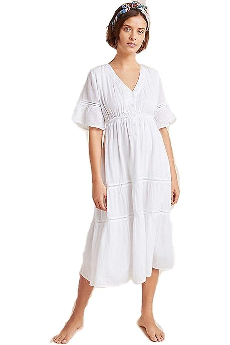 sundry peasant midi dress