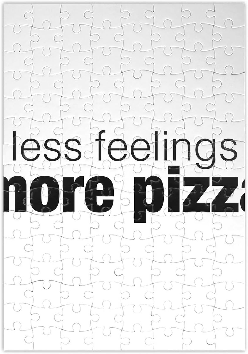 Less feelings, more pizza Jigsaw Puzzle laberinto Jigsaw Puzzle Maze| Unique And Custom Learning Games For Kids \u0026 Adults| Learning Made Fun With Custom Design \u0026 Printed Jigsaw Puzzles: Amazon.es: Juguetes y