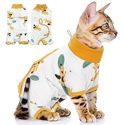 Bonaweite Cat Recovery Suit Kitten Onesie for Cats