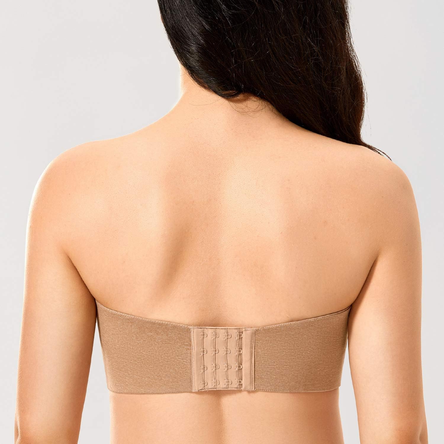 DELIMIRA Women's Non-Padded Underwire Minimizer Support Strapless Bra for Large Bust at  Women’s Clothing store