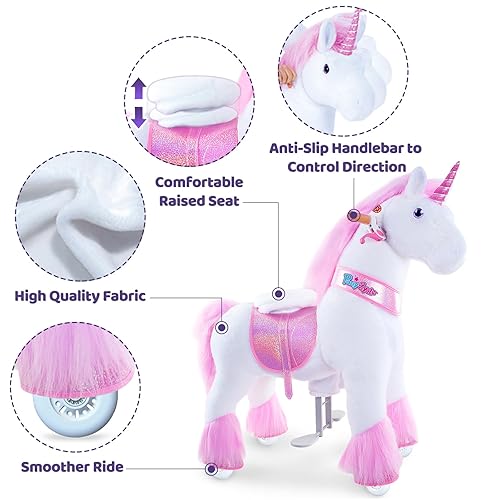 PonyCycle Official Classic U Series Ride on Horse Toy Plush