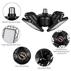 Tudoccy LED Garage Light 4 Pack, 120W Ultra Bright