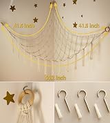 mirolam Teddy Hammock - Soft Plush Toy Storage for Kids Room Decor view 5