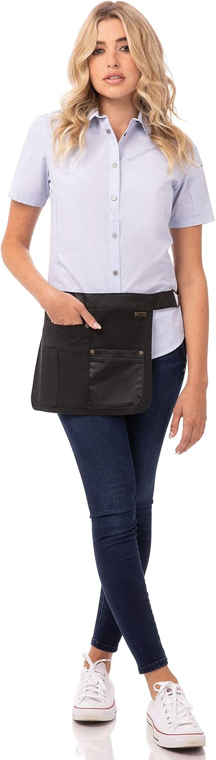 Chef Works unisex adult Indy Hipster Work Utility Apron, Steel Gray, One Size US: Clothing