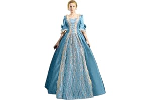 SHAKUMY Civil War Dresses for Women,Women's 18th Century Medieval Civil War Ball Gown Dresses Marie Antoinette Victorian Dress