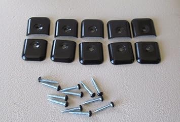 Amazon Com Temple Products 10 Pack Rv Camper Trailer Aluminum Black Flat End Cap For Trim Molding 1 Screws Automotive