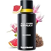 ATYAB AL MARSHOUD Magnolia All Over Spray (125 mL) - Long-Lasting (Up to 24 Hours), Unisex Body Mist, Floral &amp; Fruity Magnolia Scent with Musk &amp; Amber, Premium Body Spray for Women &amp; Men