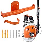 Backpack Blower Rack with Tube Hook, 1 Pack Backpack Blower Wall Mount | Backpack Blower Hanger, Leaf Blower Wall Mount, Blower Rack, Fits Backpack Sprayer and Similar Tools for Garage Storage