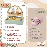 Airlab Wooden Tea Set for Toddlers Daisy Design Beach Safe Beech Wood view 9