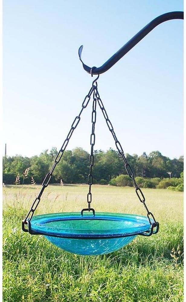 Amazon Com Achla Designs Bbh 02t 12 Crackle Teal 12 Inch Glass