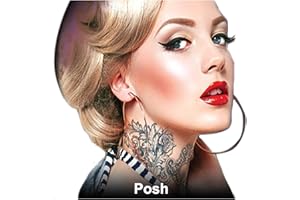 Tinsley Transfers Posh Full Neck Temporary Tattoo