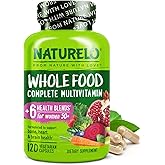 NATURELO Whole Food Multivitamin for Women 50+ (Iron Free) with Vitamins, Minerals, & Organic Extracts - Supplement for Post Menopausal Women Over 50 - No GMO - 120 Vegan Capsules
