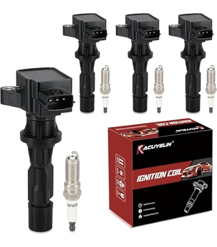 Amazon.com: Set of 4 Ignition Coil Pack and Spark Plugs Fits for