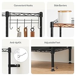 HOOBRO 5-Tier Storage Rack, Wire Shelving Unit with
