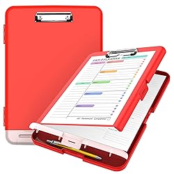 Sooez Clipboard with Storage, High Capacity Nursing