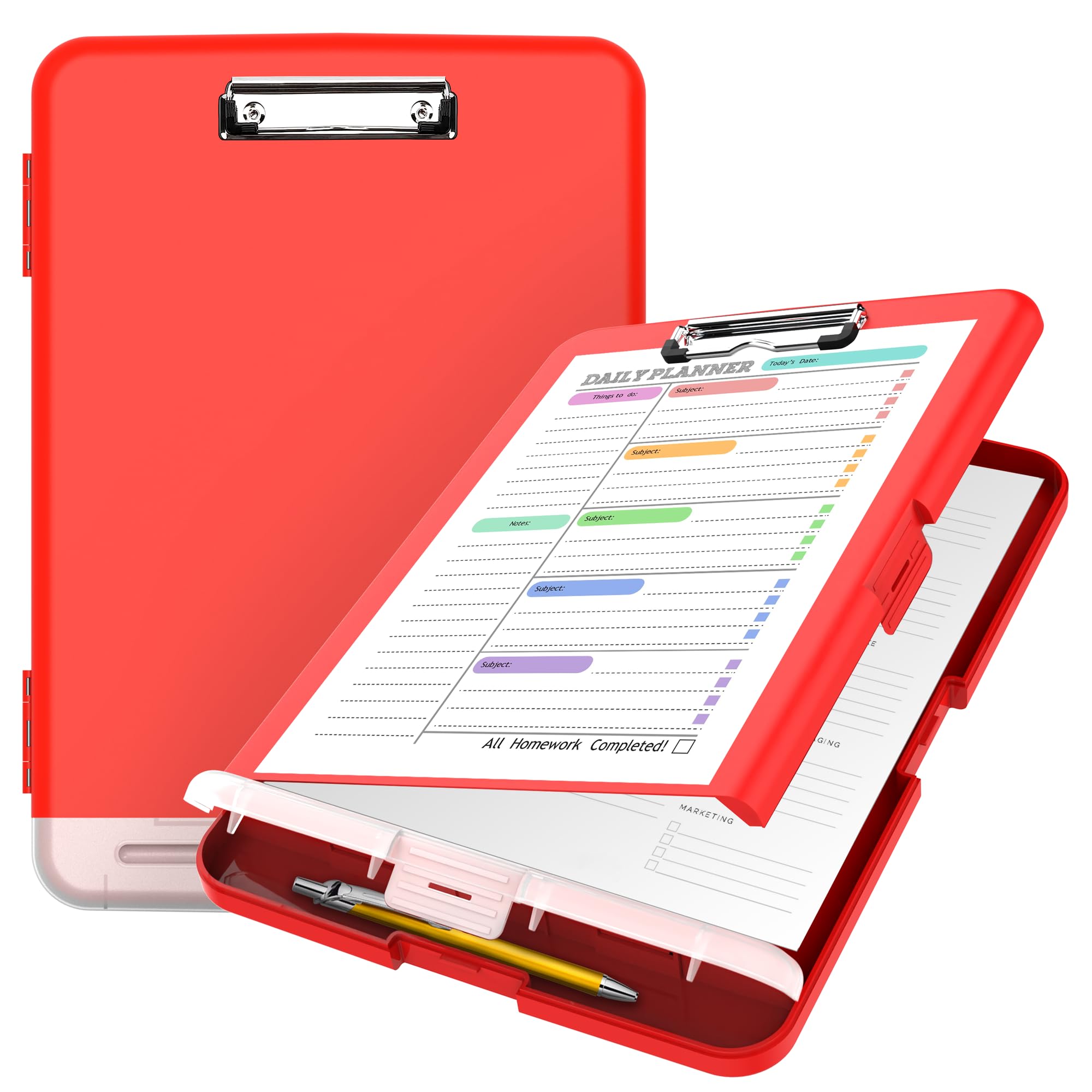 Sooez Clipboard with Storage, High Capacity Nursing