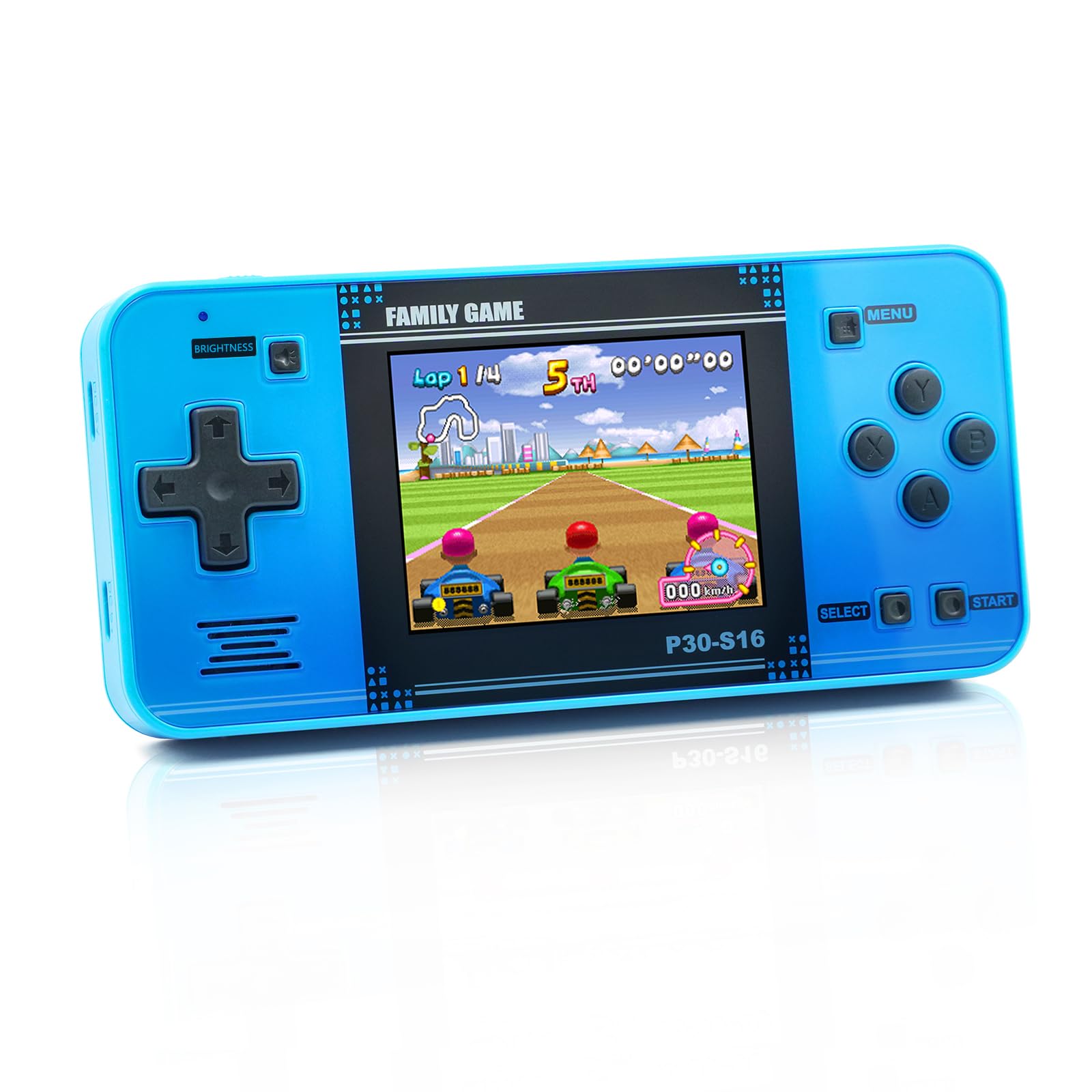Photo 1 of Handheld Game for Kids -Preloaded 220 Retro Video Games, Portable Gaming Player with Rechargeable Battery 3.0" LCD Screen, Mini Arcade Electronic Toy Gifts for Boys Girls (Blue)