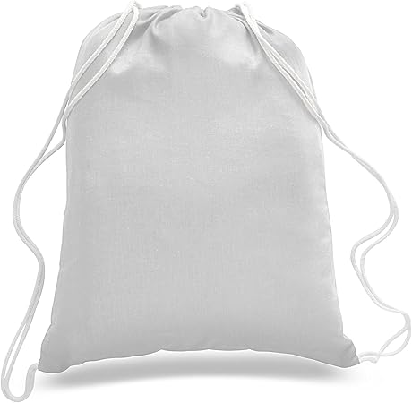 100 cotton drawstring bags