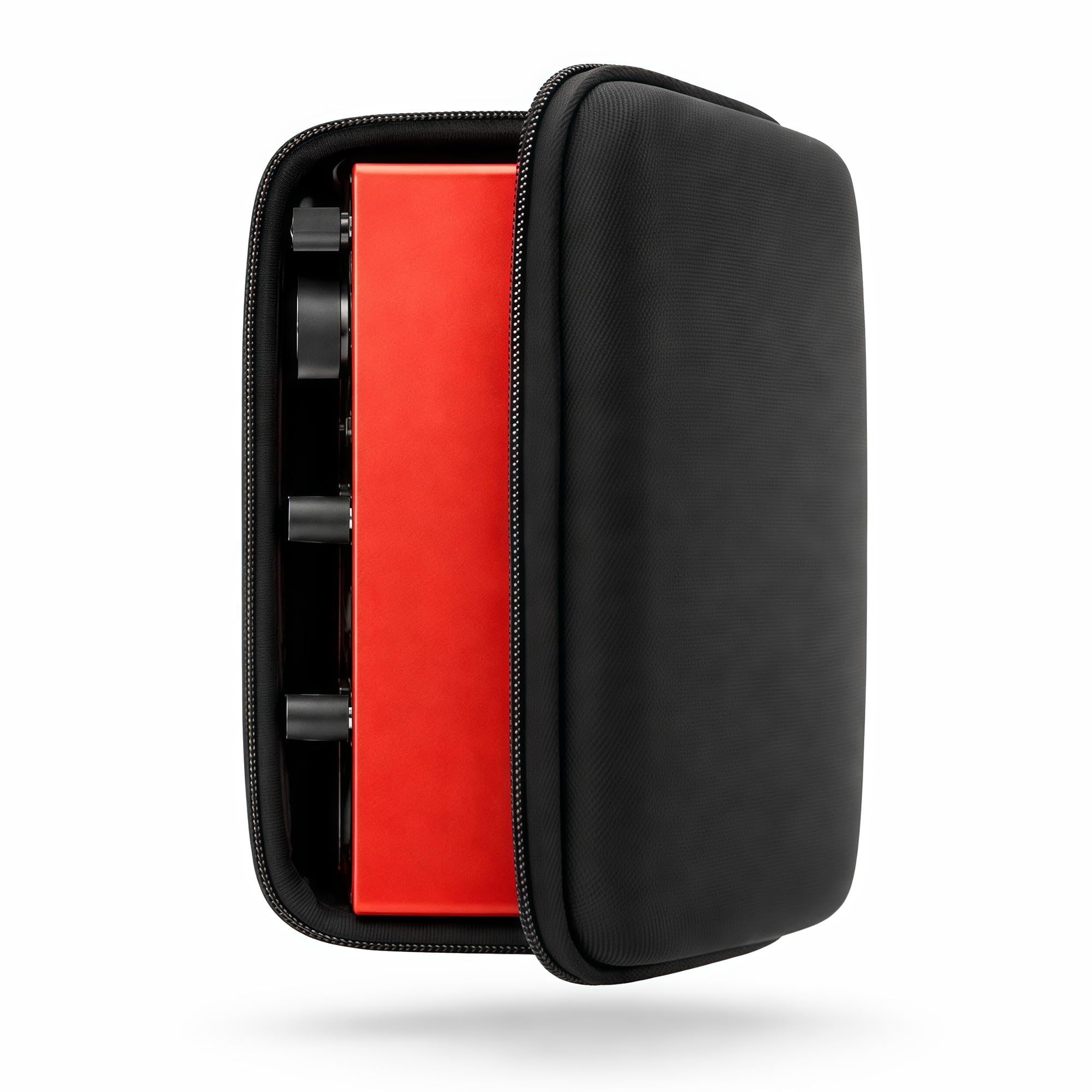 Musiin Audio Interface Case, Compatible with Focusrite Scarlett 2i2 4rd Gen, Roland AIRA Compact P-6, Third Generation Audio Interface Cover, Velvet Interior (Black)