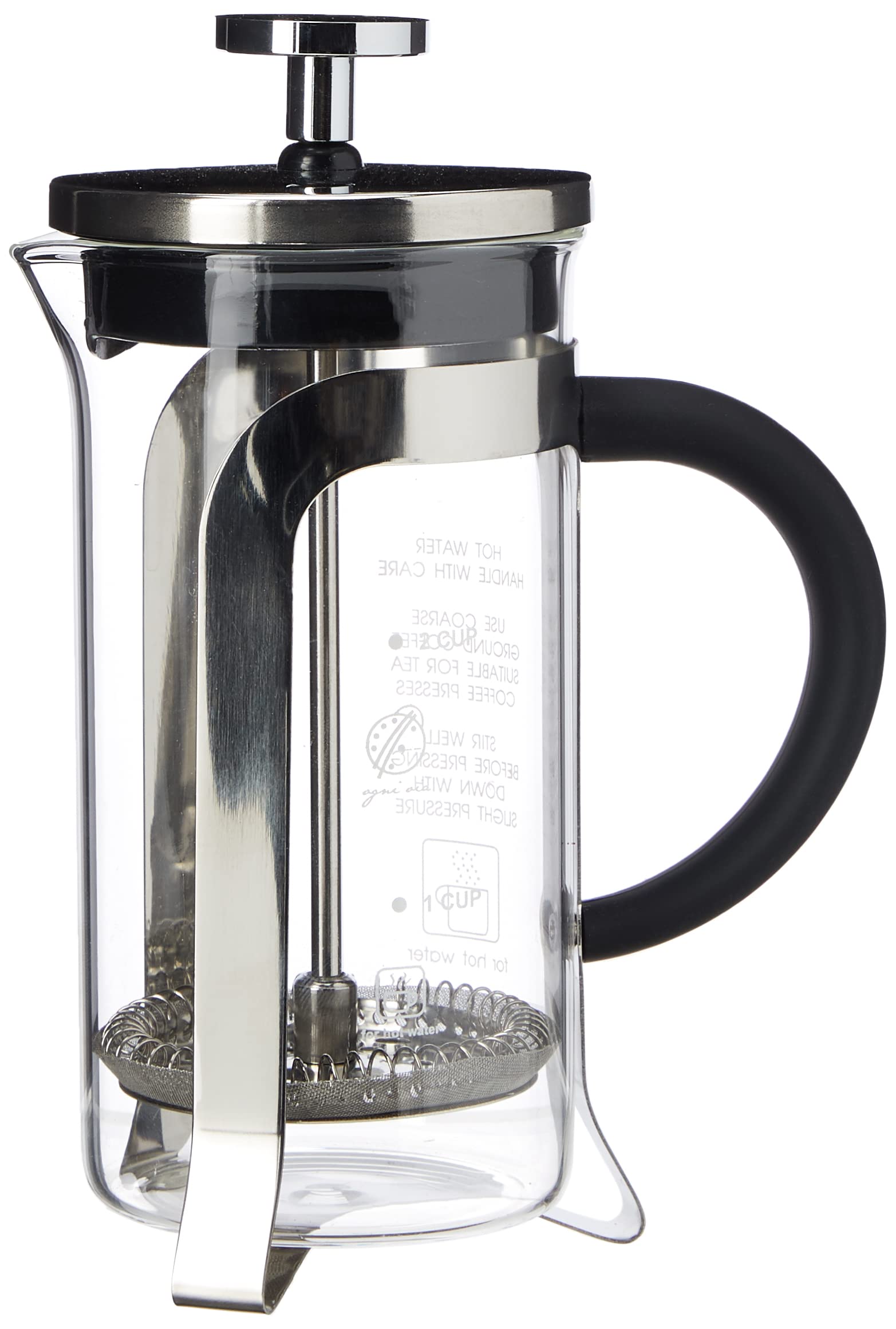 Gnali & Zani Infusiera Coffee Maker, Stainless Steel, Transparent/Silver/Black, 28 x 28 x 18 cm