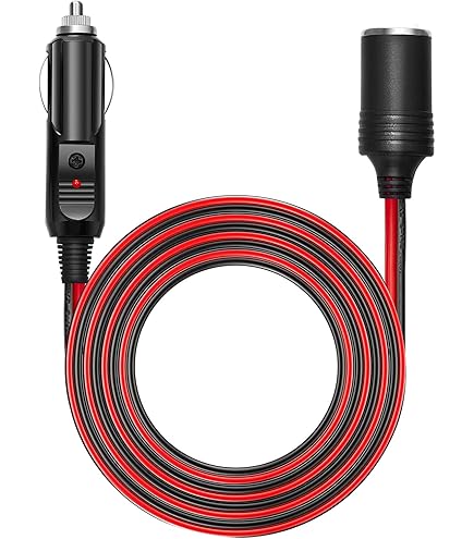 cigarette lighter lead Amazon.com: KEWIG 12/24V Car Cigarette Lighter Extension Cord